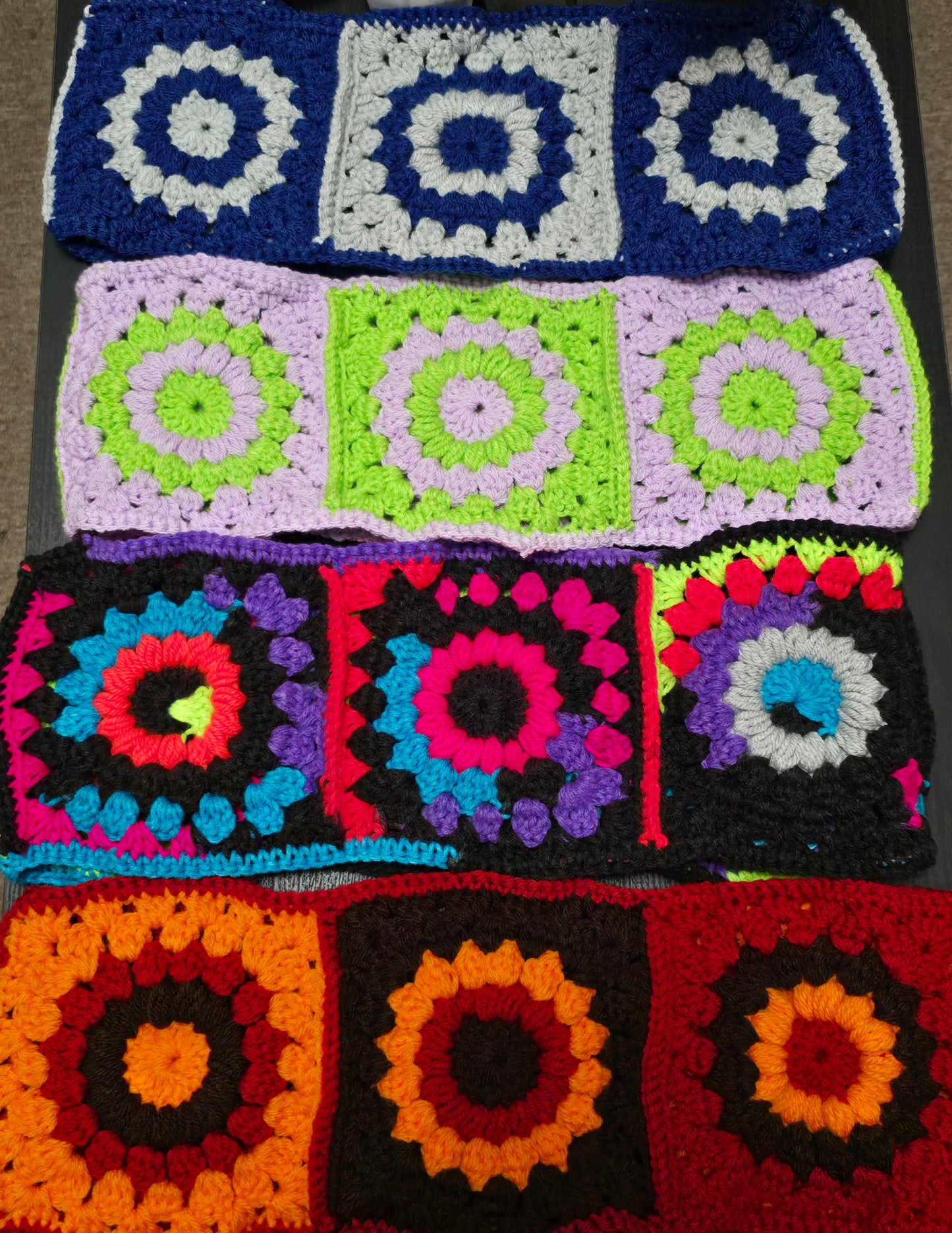 Crochet steering wheel covers