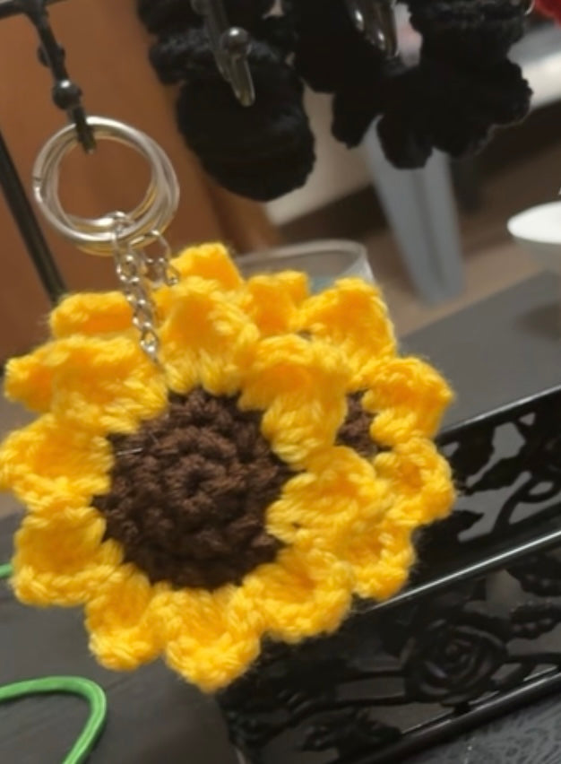 Sunflower keychains
