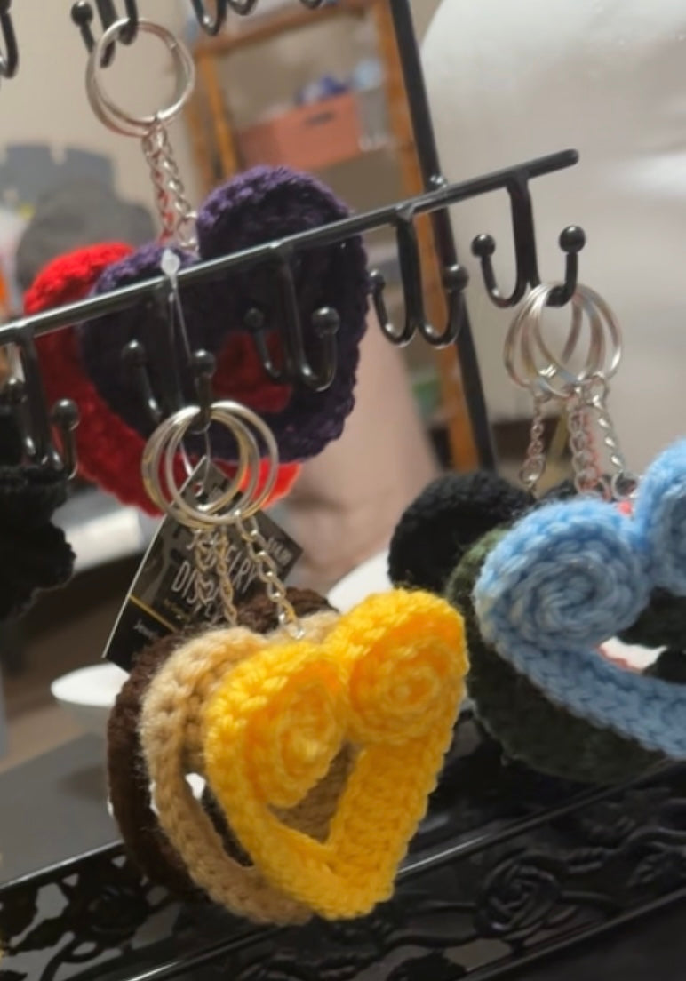 Heart keychains